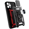 Hurtel Hybrid Armor Camshield Maciņš Huawei nova Y90 Bruņots Maciņš ar Kameras Vāciņu Melns