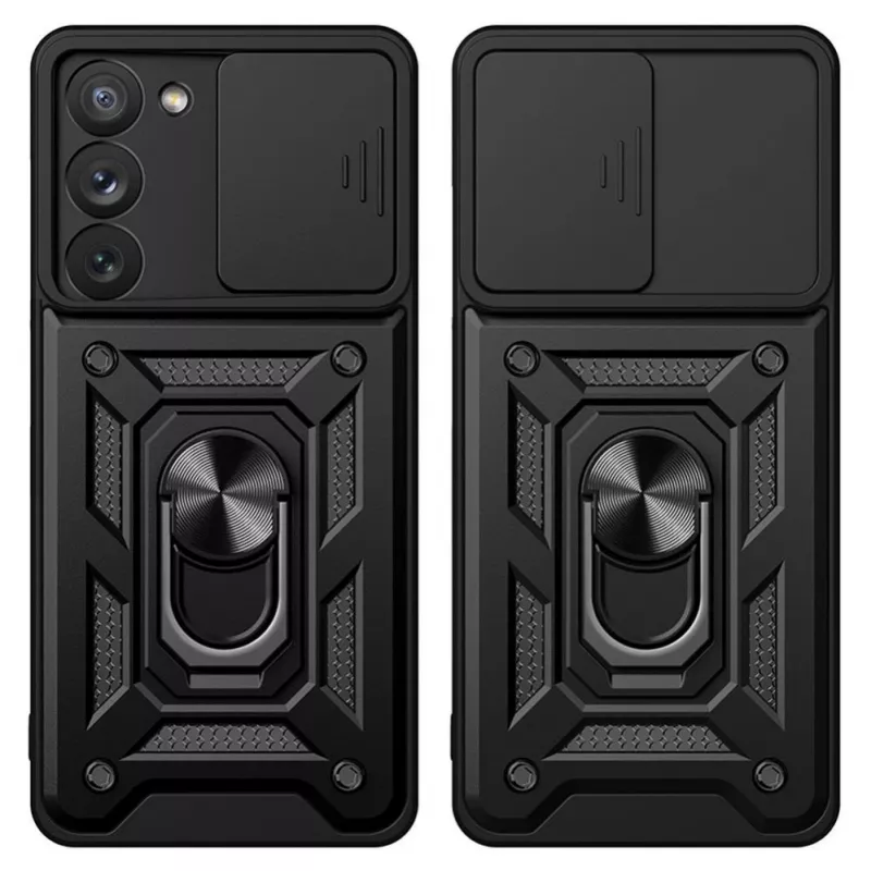 Hurtel Hybrid Armor Camshield Maciņš Samsung Galaxy A14 - Zils