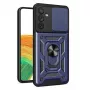Hurtel Hybrid Armor Camshield Maciņš Samsung Galaxy A14 - Zils