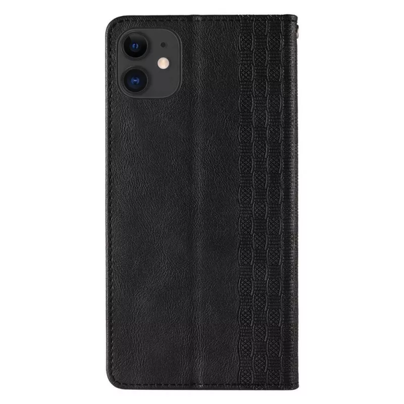 Hurtel Magnet Strap Case iPhone 13 Mini - Maks maciņš ar siksniņu un piekariņu - Melns