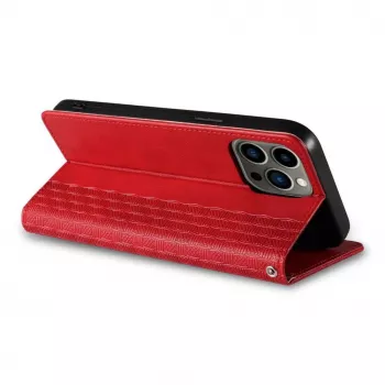 Hurtel Magnet Strap Case iPhone 13 Pro Max - Maks maciņš ar noņemamu siksniņu un piekariņu - Sarkans
