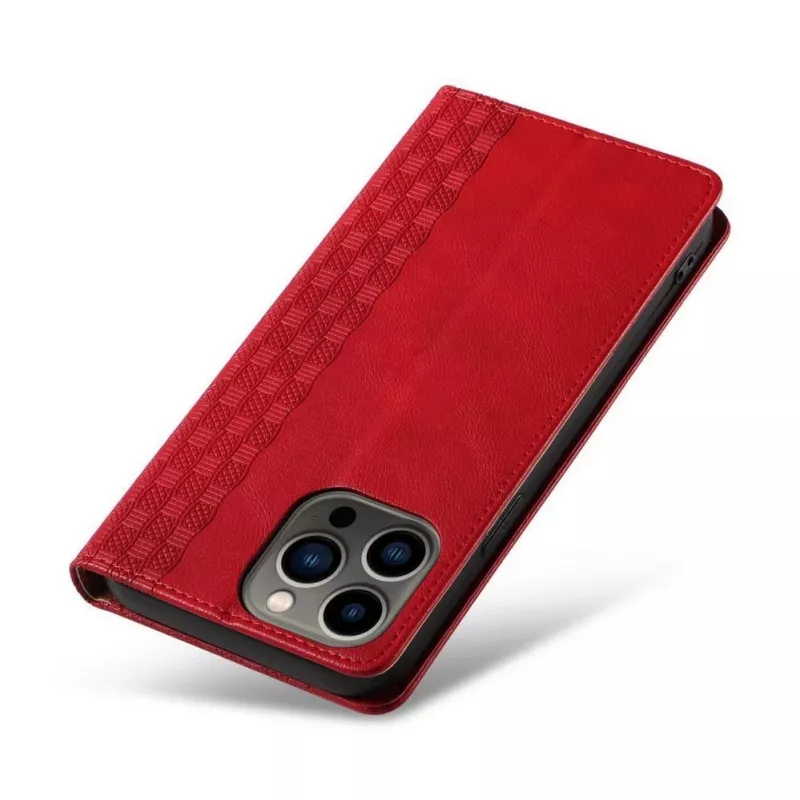 Hurtel Magnet Strap Case iPhone 13 Pro Max - Maks maciņš ar noņemamu siksniņu un piekariņu - Sarkans