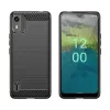 Hurtel Silicone Carbon Case for Nokia C12 / C12 Pro / C12 Plus - Black