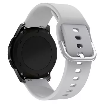 Hurtel Silikona siksniņa TYS Band Samsung Galaxy Watch 40 / 41 / 42 / 43 / 44 mm - Pelēka
