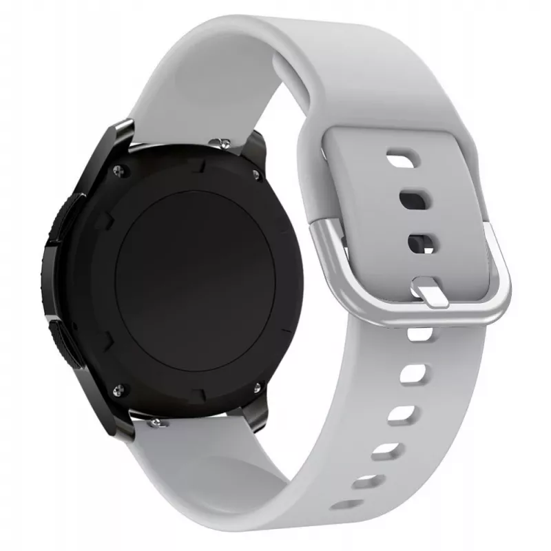 Hurtel Silikona siksniņa TYS Band Samsung Galaxy Watch 40 / 41 / 42 / 43 / 44 mm - Pelēka