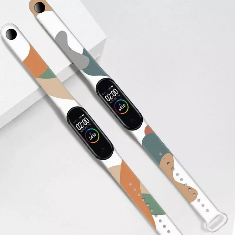 Hurtel Strap Moro Rokassprādze Xiaomi Mi Band 6 / Mi Band 5 Silikona Siksniņa Kamuflāžas Pulksteņa Siksniņa