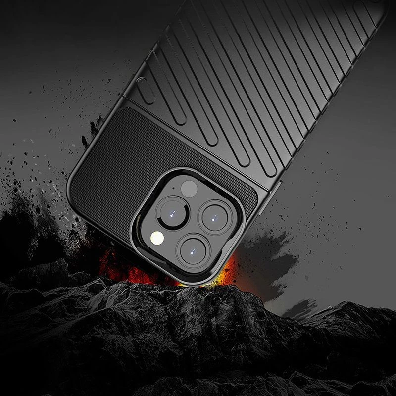 Hurtel Thunder Case iPhone 13 PRO MAX B USB-C to USB-C kabelis 1,2m Zils
