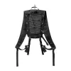Hypershell AeroFlex plecu siksna - ergonomisks gaisa sieta polsterējums, universāla piemērotība, 20 kg slodze, stealth melna