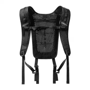 Hypershell AeroFlex plecu siksna - ergonomisks gaisa sieta polsterējums, universāla piemērotība, 20 kg slodze, stealth melna
