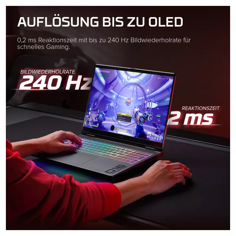 HyperX OMEN 16-ak1090ng Spēļu klēpjdators, 16.1 collu QHD 165Hz, AMD Ryzen AI 9-HX475, 32GB DDR5, 1TB SSD, RTX 5070 Ti 12GB, Win11 Home