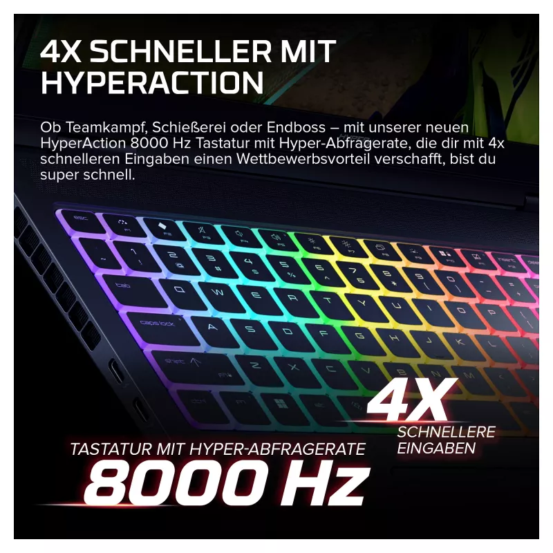 HyperX OMEN 16-ak1091ng spēļu klēpjdators, 16.1 collu QHD 240Hz, AMD Ryzen AI 9 390HX, 32GB DDR5, 1TB SSD, RTX 5080, Windows 11 Home