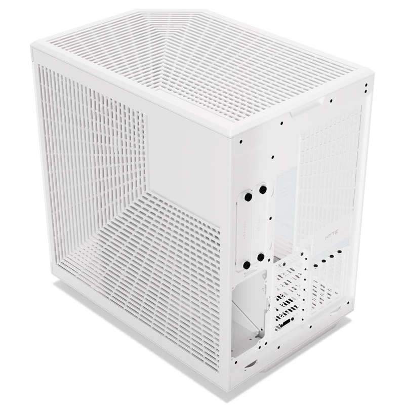 HYTE Y70 Touch vidējā torņa korpuss, balts, 14,1 inch LCD skārienekrāns, rūdīts stikls, E-ATX/ATX/mATX/Mini-ITX