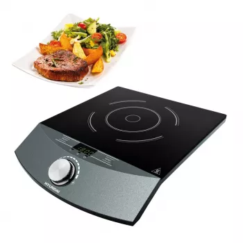 Hyundai IND133 Portable Induction Hob 2000W 1 Zone Touch Control Black