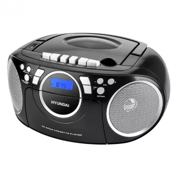 Hyundai TRC788AU3BBL Pārnēsājams CD/MP3 atskaņotājs Boombox ar FM radio, USB, Aux-in, zils