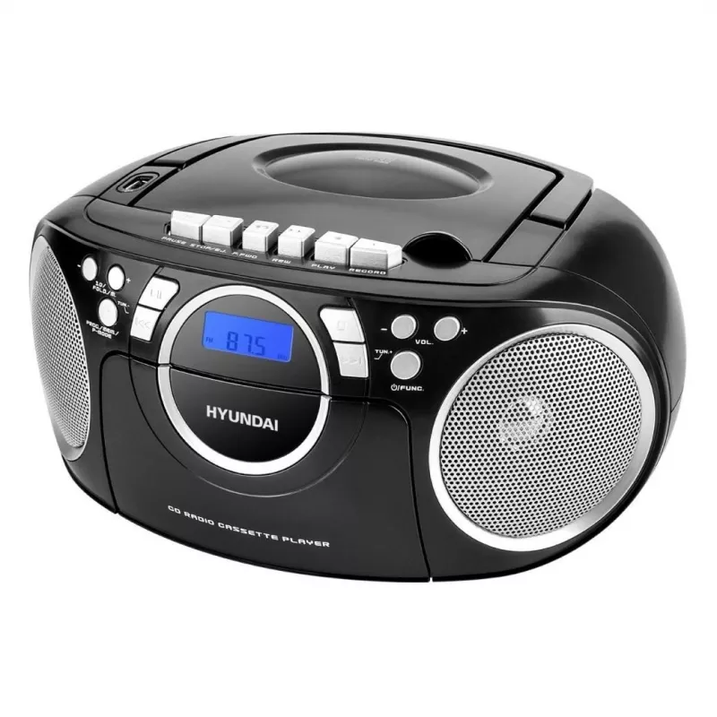 Hyundai TRC788AU3BBL Pārnēsājams CD/MP3 atskaņotājs Boombox ar FM radio, USB, Aux-in, zils