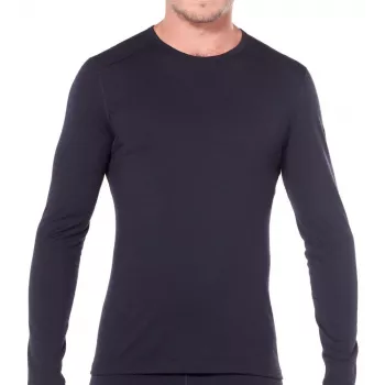 Icebreaker 200 Oasis L/S Crewe Base Layer Top - Melns, XXL