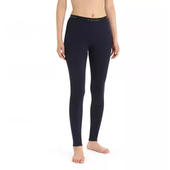 Icebreaker 200 Oasis Leggings – Sieviešu merino vilnas apakšveļas bikses, Midnight Navy, S izmērs
