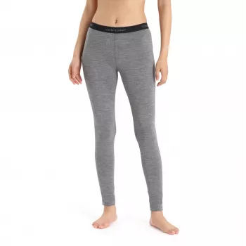 Icebreaker 200 Oasis Leggings Women's Thermal Base Layer - Gritstone Heather - XS