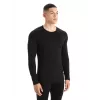 Icebreaker 260 Tech L/S Crewe Thermal Base Layer Top - Black, XXL