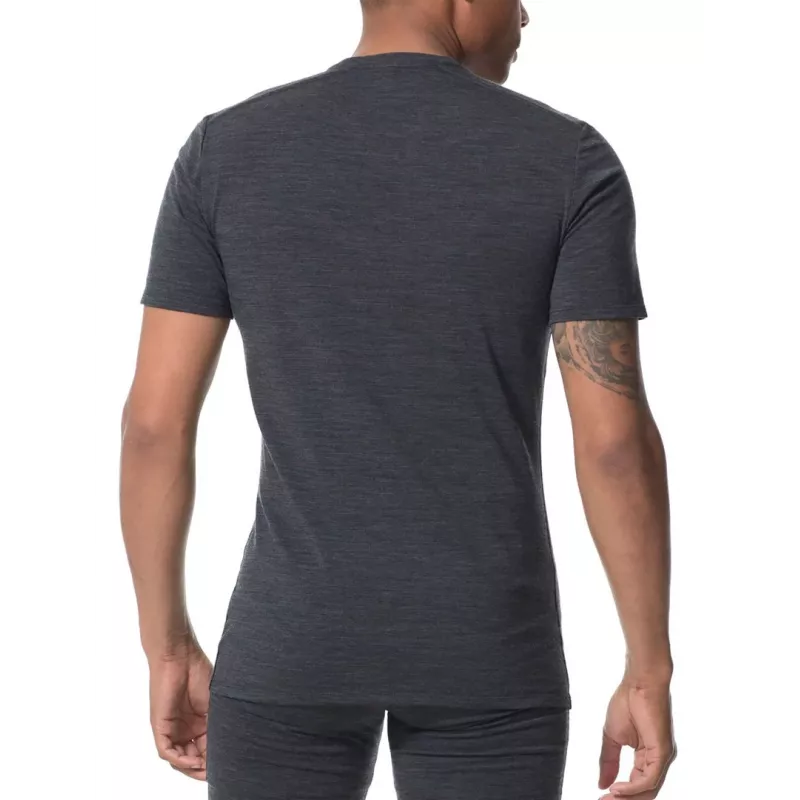 Icebreaker Anatomica S/S Crewe Base Layer T-Shirt - Black/Monsoon - Size M
