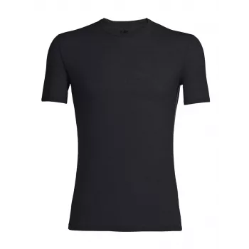 Icebreaker Anatomica S/S Crewe T-krekls - Black/Monsoon - L izmērs