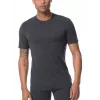 Icebreaker Anatomica īsām piedurknēm Crewe bāzes slāņa T-krekls - Black/Monsoon - XL