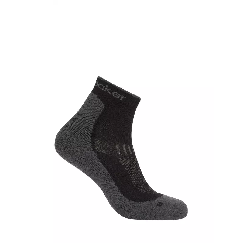 Icebreaker Hike+ Light Mini Merino Socks Men's Black/Obsidian