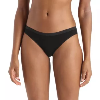 Icebreaker Men's 103164001 Merino Wool Bikini Briefs Black