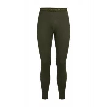 Icebreaker vīriešu 200 Oasis pamatslāņa legingi – 100% merino vilna, Dark Loden, izmērs L