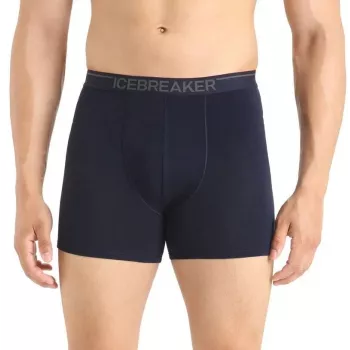 ICEBREAKER Vīriešu Anatomica Boxer Briefs Midnight Navy - Merino vilnas maisījums, izturīgs pret smaku, temperatūru regulējošs