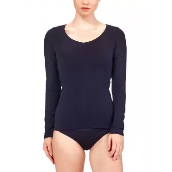 Icebreaker Siren L/S Sweetheart Long Sleeve Top - Melns, XS
