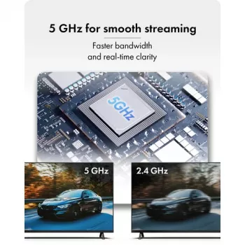 Icy Box IB-WL101 bezvadu HDMI pagarinātāja komplekts - USB-C uz HDMI raidītājs un uztvērējs, Full HD 1080p, 30 m darbības rādiuss, melns