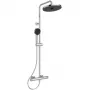 Ideal Standard Ceratherm T25+ Termostatiskā dušas sistēma ar augšējo dušu 260mm un rokas dušu 100mm, hromēta