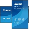 IIYAMA LH4366UHSB-B1AG 43 collu 4K UHD digitālās signālierīces displejs, VA panelis, 500 cd/m², 24/7 darbība, Android 9.0, Wi-Fi, 2x 10W skaļruņi
