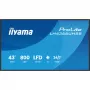 IIYAMA LH4366UHSB-B1AG 43 collu 4K UHD digitālās signālierīces displejs, VA panelis, 500 cd/m², 24/7 darbība, Android 9.0, Wi-Fi, 2x 10W skaļruņi