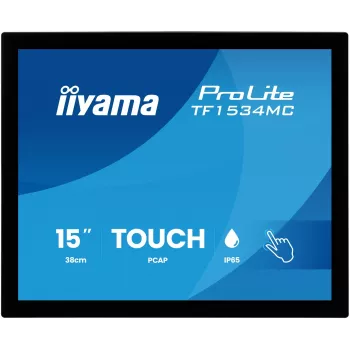 IIYAMA ProLite TF1534MC-B8X 15 collu XGA TN LED skārienjūtīgs monitors (HDMI, DP, VGA, USB, IP54)