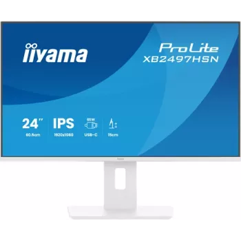 iiyama ProLite XB2497HSN-W1 23,8 collu Full HD IPS monitors ar USB-C dokstaciju, 100Hz, regulējams augstums