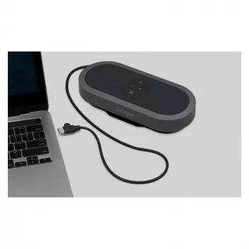 IIYAMA WP-MEET03M bezvadu prezentācijas raidītājs ar 8 mikrofonu bloku, 4K UHD, USB-C, melns
