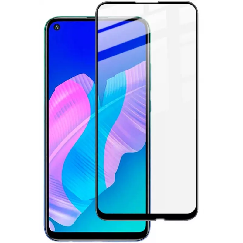 iLike 2.5D Black Frame Full Glue Tempered Glass Screen Protector for Huawei P40 Lite E