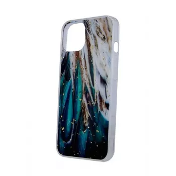 iLike Apple Gold Glam Maciņš iPhone 14 Pro 6,1 inch ar spalvām