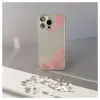 iLike Apple iPhone 15 Pro Max Silikona Maciņš Ūdens Spīdums Rozā