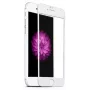 iLike Apple iPhone 6/6S 2.5D balts rāmis pilna līme rūdīts stikla ekrāna aizsargs