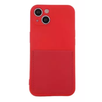 iLike Card Cover maciņš Samsung Galaxy A13 4G sarkanā krāsā
