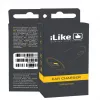 iLike ICC01 Balts Auto Lādētājs ar 1 USB-A Portu, 5W