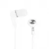 iLike IEA01WH Vadu Iekšējās Auss Austiņas ar Mikrofonu un Vadības Ierīci, 3.5mm Ligzda, Balta