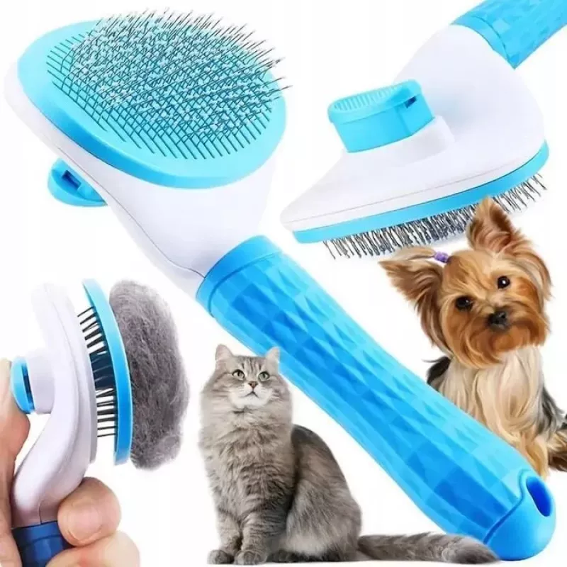 iLike Pet Smart Pet Comb suņiem un kaķiem Mīkstā silikona apmatojuma tīrīšanas birste 15–25 mm apmatojumam
