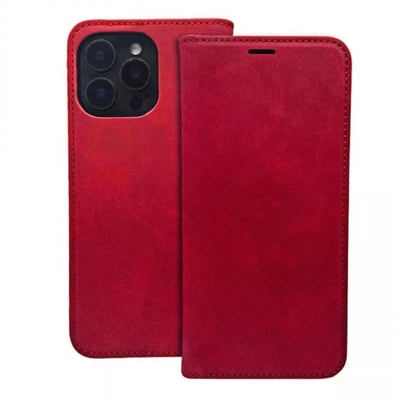 iLike Samsung Galaxy A14 4G / A14 5G Smart Suede Case Red