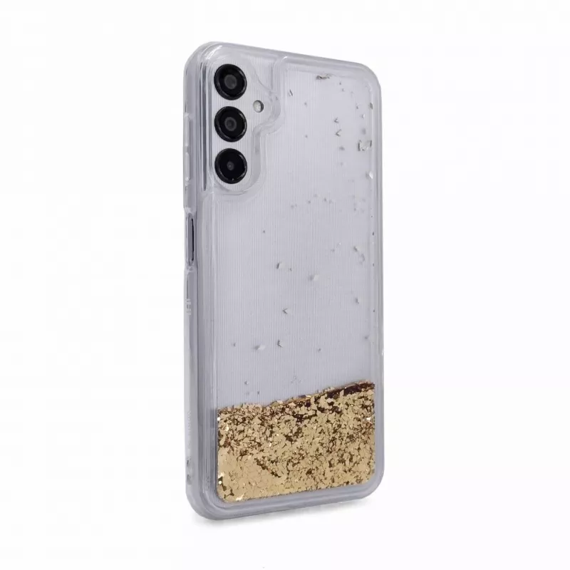 iLike Samsung Galaxy A14 5G Silicone Case Water Glitter Gold