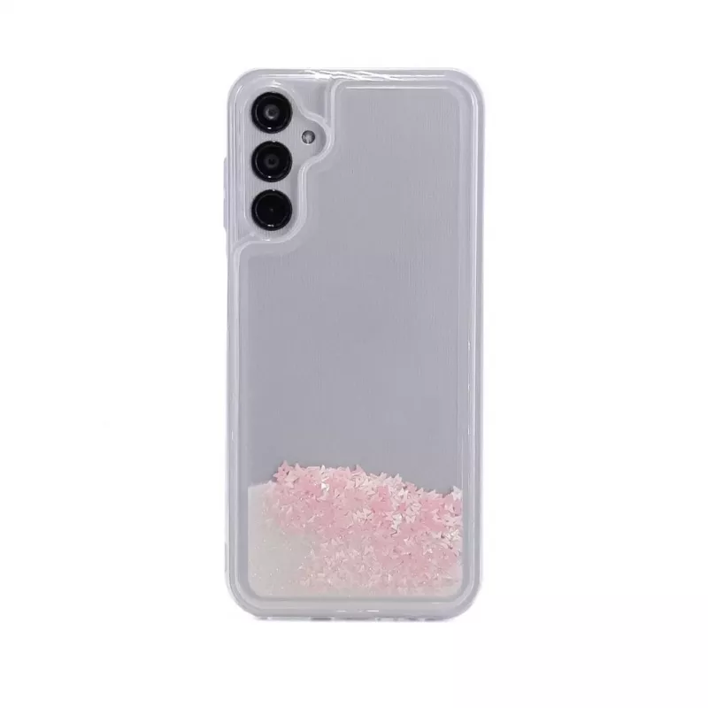 iLike Samsung Galaxy A14 5G Silikona Maciņš Ūdens Spīdums Rozā
