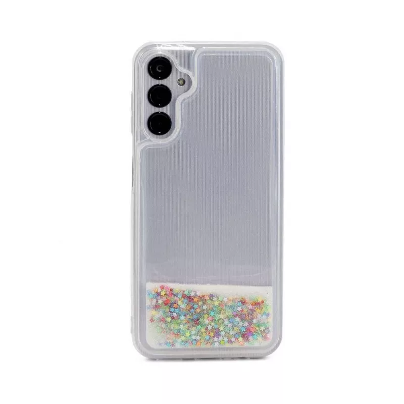 iLike Samsung Galaxy A14 5G Silikona Maciņš Water Glitter Rainbow